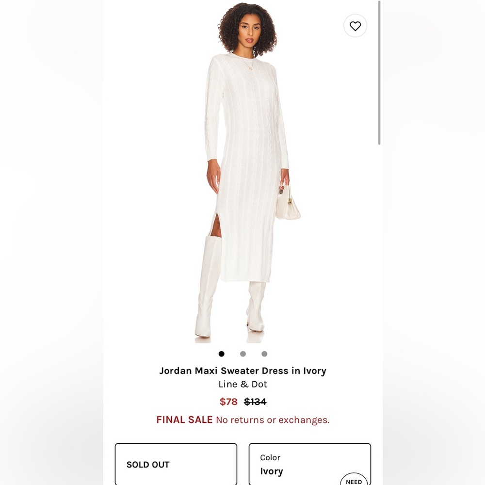 Line & Dot - Jordan Maxi Sweater Dress